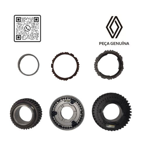 RN 326104 326104453R CONJUNTO ENGRENAGEM 3¦+4¦+CUBO E ANEL SINCR. MASTER 2.3 16V M9T - 2